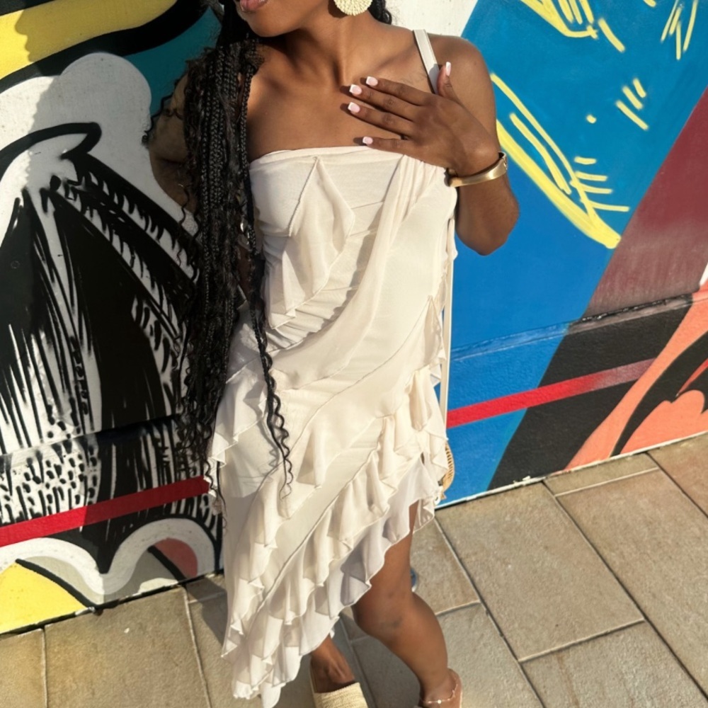 Fashion Nova Mesh Midi Dress - Picture 2 of 2